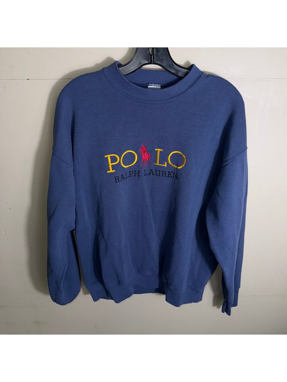 Polo Ralph Lauren Crewneck Mens LG Vtg y2k 90s Rare